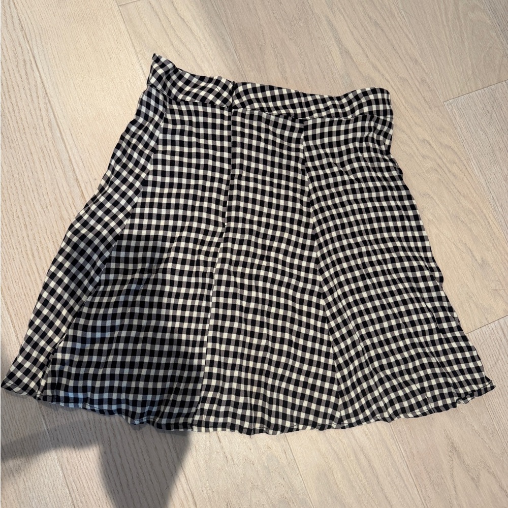 Classic Black and White Checkered/ gingham Skirt